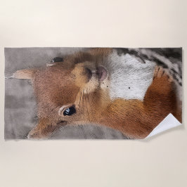 Boshoortjes, eekhoornkwekerij strandlaken