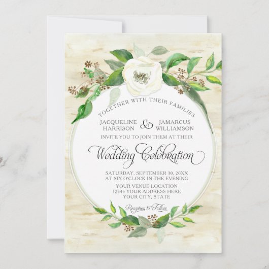 Boshout Bosland BOHO Herfst Zomer Waterverf Kaart (Voorkant)