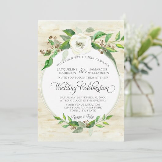 Boshout Bosland BOHO Herfst Zomer Waterverf Kaart (Staand voorkant)