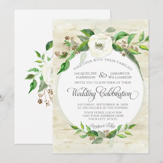 Boshout Bosland BOHO Herfst Zomer Waterverf Kaart (Voorkant / Achterkant)