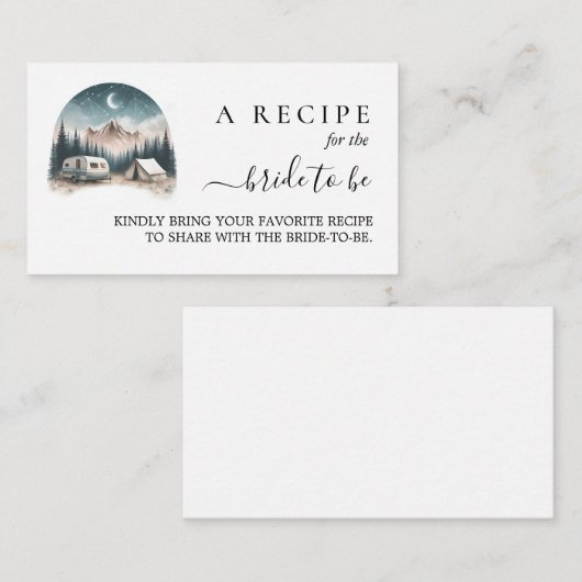 Boshout Sky Tree Fire Camping Vrijgezellenfeest Informatiekaartje (Voorkant / Achterkant)