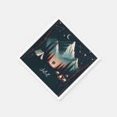 Boshout Sky Tree Fire Camping Vrijgezellenfeest Servet (Hoek)