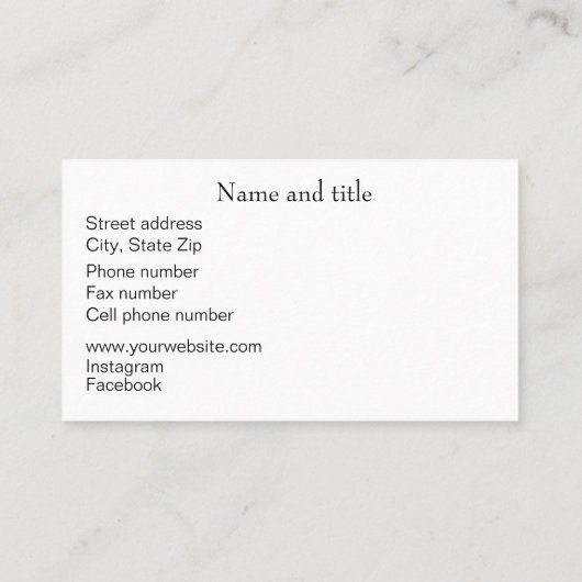 Boshout Trail Visitekaartje (Achterkant)