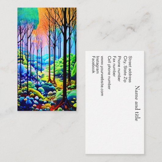 Boshout Trail Visitekaartje (Voorkant / Achterkant)