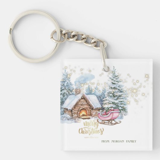 Boshuis slee sleutelhanger (voorkant)