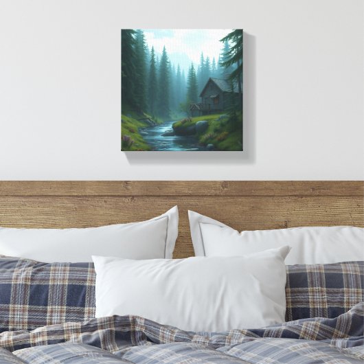 BOSHUT CANVAS AFDRUK (Insitu (Slaapkamer))