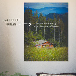 Boshut onder de bergen poster