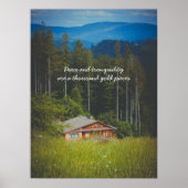 Boshut onder de bergen poster (Voorkant)