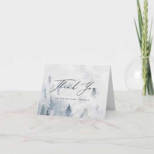 Boshuwde in de Elegant Bedankkaart (Voorkant)