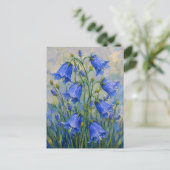 Boshyacint bloemen briefkaart (Staand voorkant)
