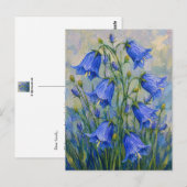 Boshyacint bloemen briefkaart (Voorkant / Achterkant)