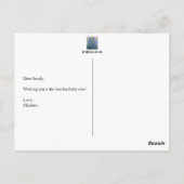 Boshyacint bloemen briefkaart (Achterkant)