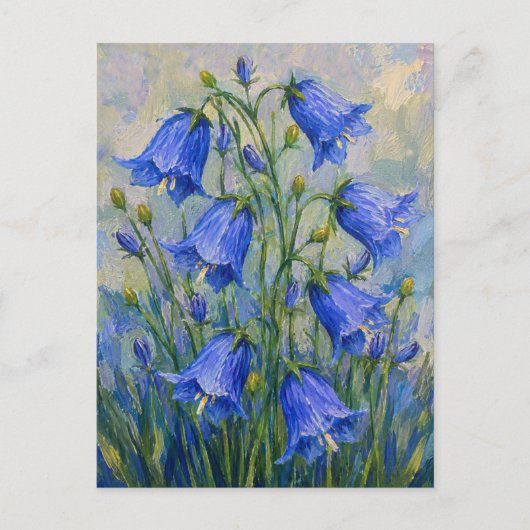 Boshyacint bloemen briefkaart (Voorkant)
