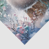 Bosijsberen met warme chocolade decoupage tissuepapier (Detail)