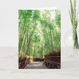 Bosje   van het bamboe Arashiyama, Kyoto, Japan Kaart