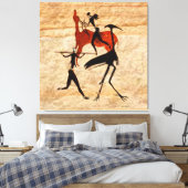 Bosjesmannen Canvas Afdruk (Insitu (Slaapkamer))