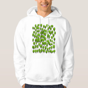 Boskaart - Groene bomen Hoodie