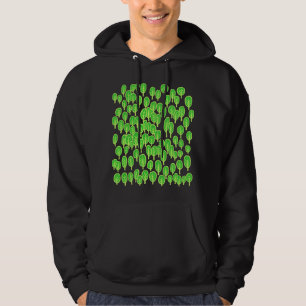 Boskaart - Schakeringen van groen Hoodie