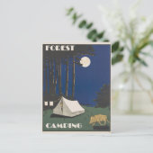  boskamperen briefkaart (Staand voorkant)