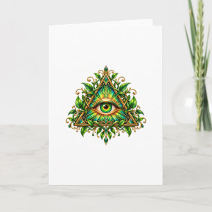 Boskap Wijdvertakkende Oog Wenskaart Kaart