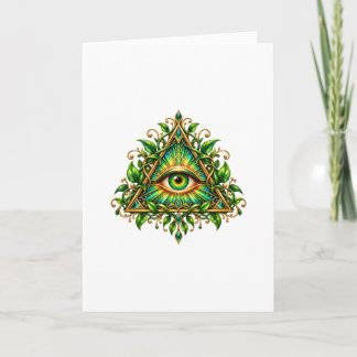 Boskap Wijdvertakkende Oog Wenskaart Kaart