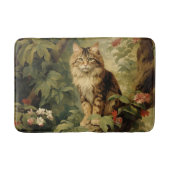 Boskat in weelderig gebladerte badmat (Voorkant)