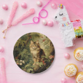 Boskat in weelderig gebladerte papieren bordje (Feest)