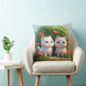 🐱 Boskatten Levendig Groen Knus Thuis 🌿 Kussen (Stoel)