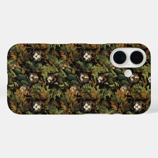 boskattenpatroon Case-Mate iPhone case (Achterkant (horizontaal))