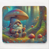Boskegnoom onder een paddenstoel muismat (Voorkant)