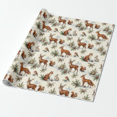 Boskerst Dieren Cadeaupapier (Uitgerold)