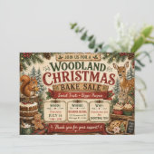 Boskerst Kerst Mis Bakverkoop Kaart (Staand voorkant)