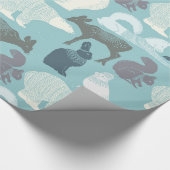 BoskerstBunny Fox Deer Beer Bird Squirrel Cadeaupapier (Hoek)