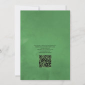 Boskerstmis QR-code RSVP-huwelijk Kaart (Achterkant)