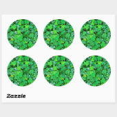 Bosklaver in de lente ronde sticker (Vel)