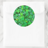 Bosklaver in de lente ronde sticker (Tas)