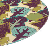 Boskleur Doodle Bomen Illustratie Snijplank (Hoek)
