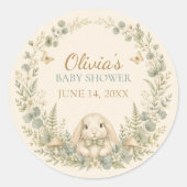 Boskonijn Baby Shower Stickers (Voorkant)