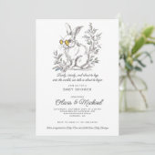 Boskonijn Babyshower Kaart (Staand voorkant)