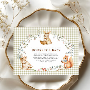 Boskonijn Boeken Voor Baby Shower Informatiekaartje