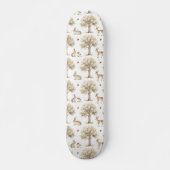 Boskonijn en hertenpatroon persoonlijk skateboard (Voorkant)
