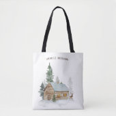 Boskool bossen met dieper gepersonaliseerd bos tote bag (Voorkant)