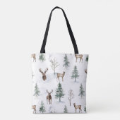 Boskool bossen met dieper gepersonaliseerd bos tote bag (Achterkant)