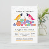 Boskwartel babyshower uitnodiging (Staand voorkant)