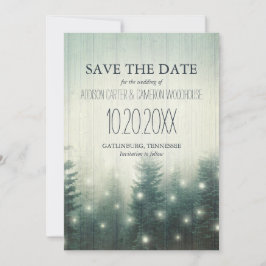 Boslampen | Rustic Save the Date