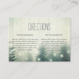 Boslampen | Rustic Wedding Directions Informatiekaartje