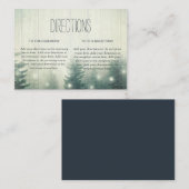 Boslampen | Rustic Wedding Directions Informatiekaartje (Voorkant / Achterkant)