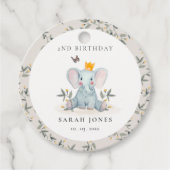 Bosland Baby olifantenolie elke dag van de leeftij Bedankjes Labels (Voorkant)