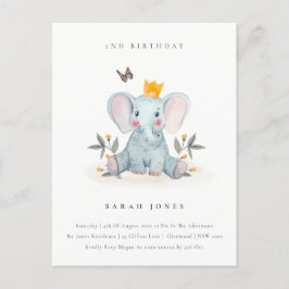 Bosland Baby olifantenolie elke dag van de leeftij Briefkaart