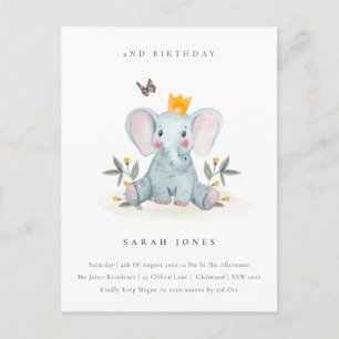 Bosland Baby olifantenolie elke dag van de leeftij Briefkaart